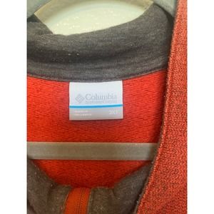 Columbia Quarter Zip Pullover Red Men’s Big and Tall 3XT
